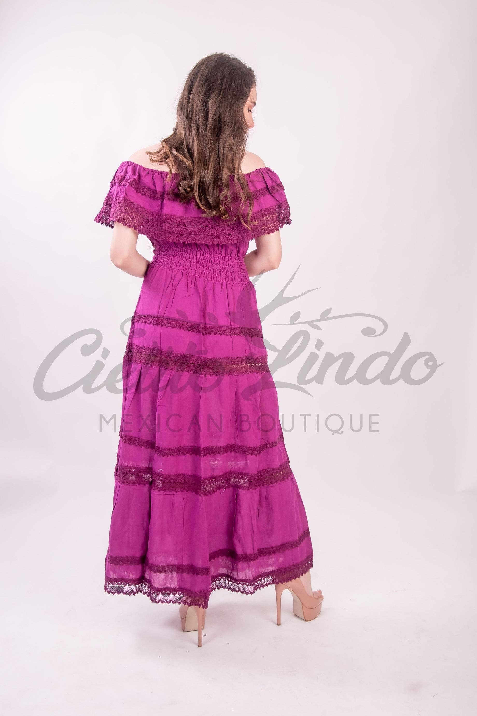 Adalia Maxi Dress Magenta for wholesale on Faire3