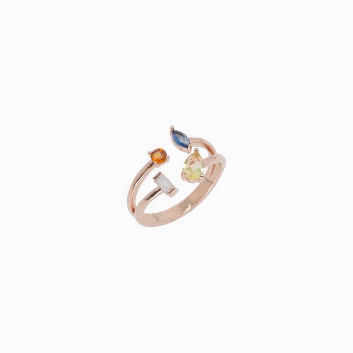 Sunset Glow Open Ring ✦ Warm Tone for wholesale by Romilt London