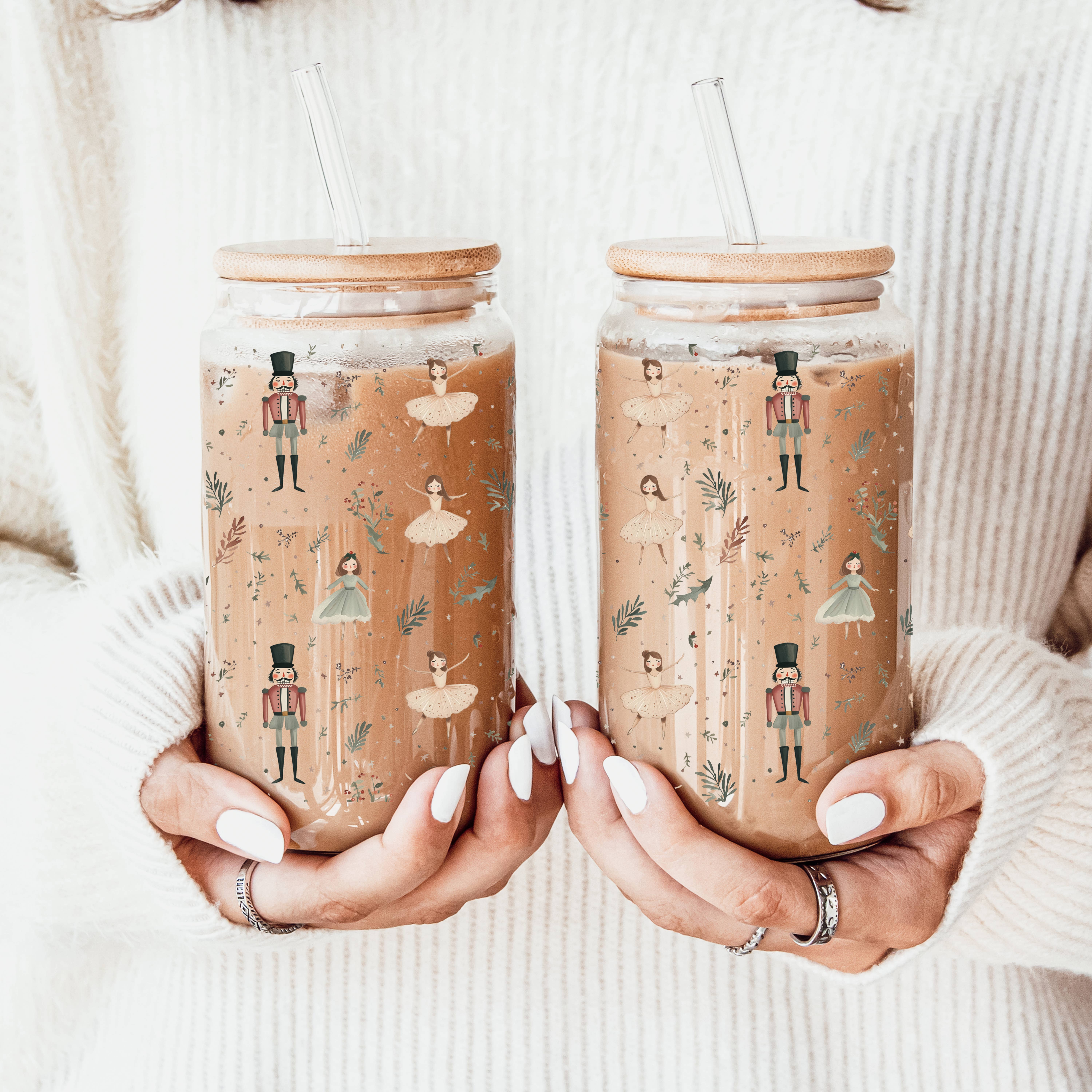 Gia Roma – wholesale Coffee mug – Sparkly Sequin Christmas Bow Decor Gift, Colorful Glass Cups35