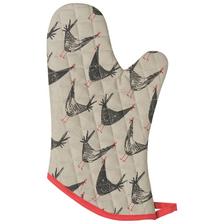 Chicken Scratch Oven Mitt for wholesale by Now Designs by Danica