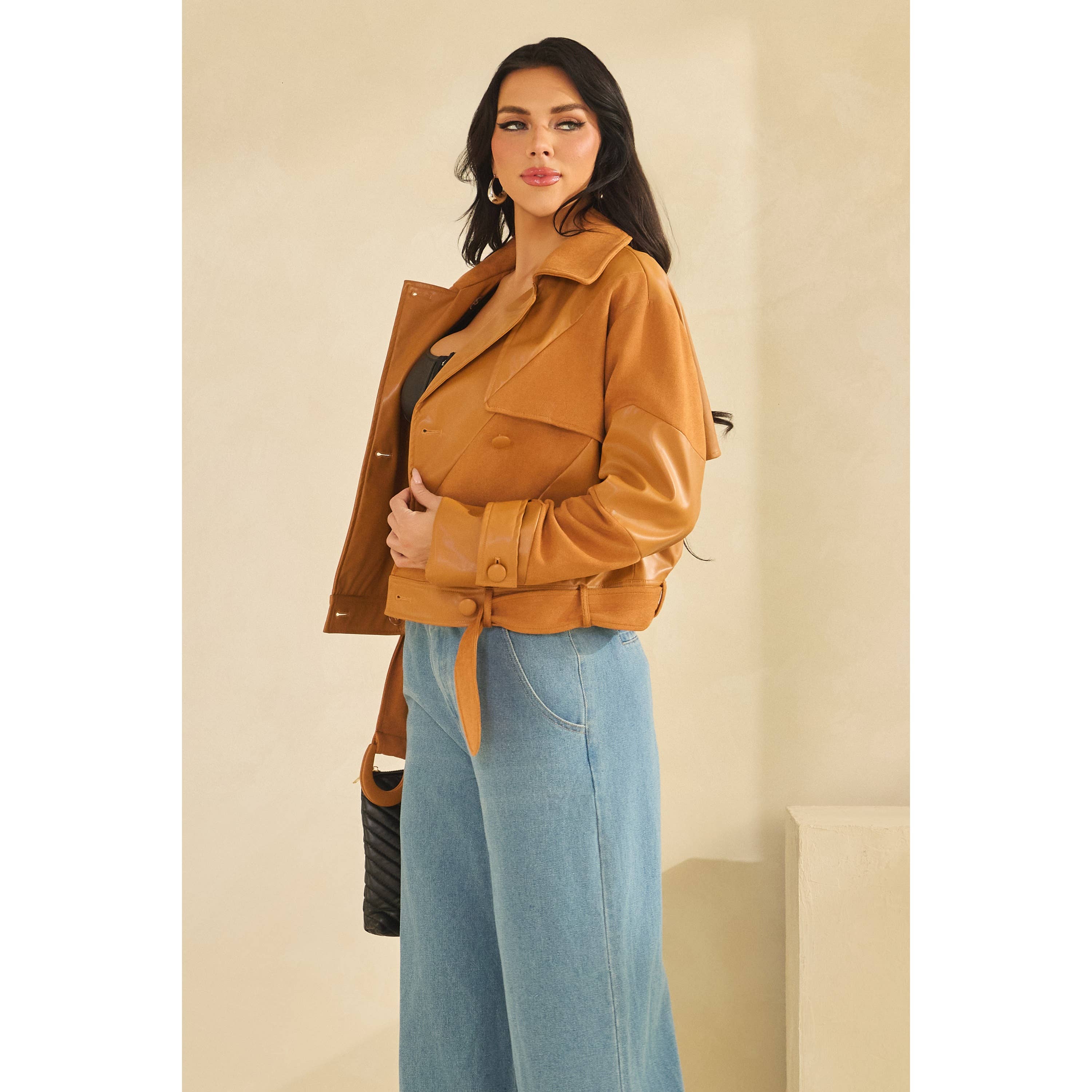 The Sang - Wholesale Jacket - Women's - BIAS CONTRAST WIDE STRIPE MACINTOSH LONG SLV JACKE12