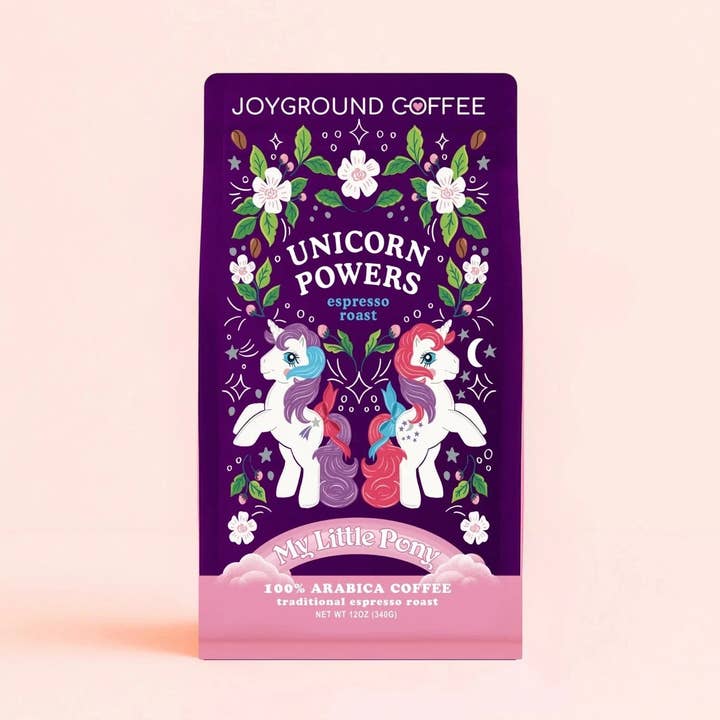My Little Pony Unicorn Powers Espresso Roast Coffee for wholesale by Joyground Coffee