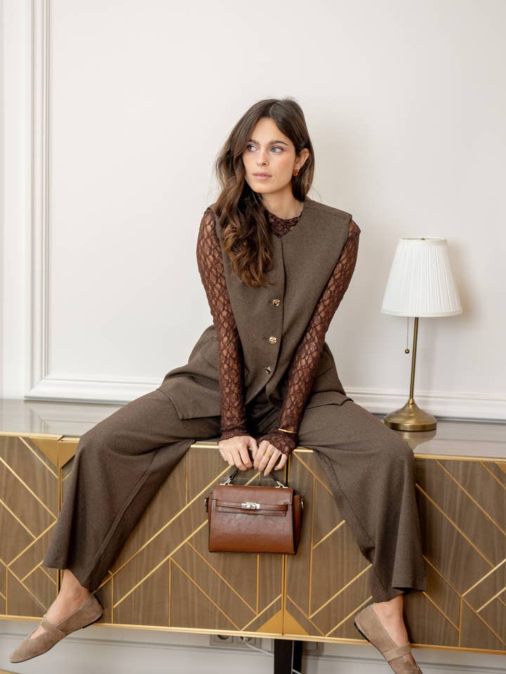 LOVIE & CO – Großhandel Bluse – Damen – Top ganz aus Spitze mit langen Ärmeln - 5156T-ISADORA12