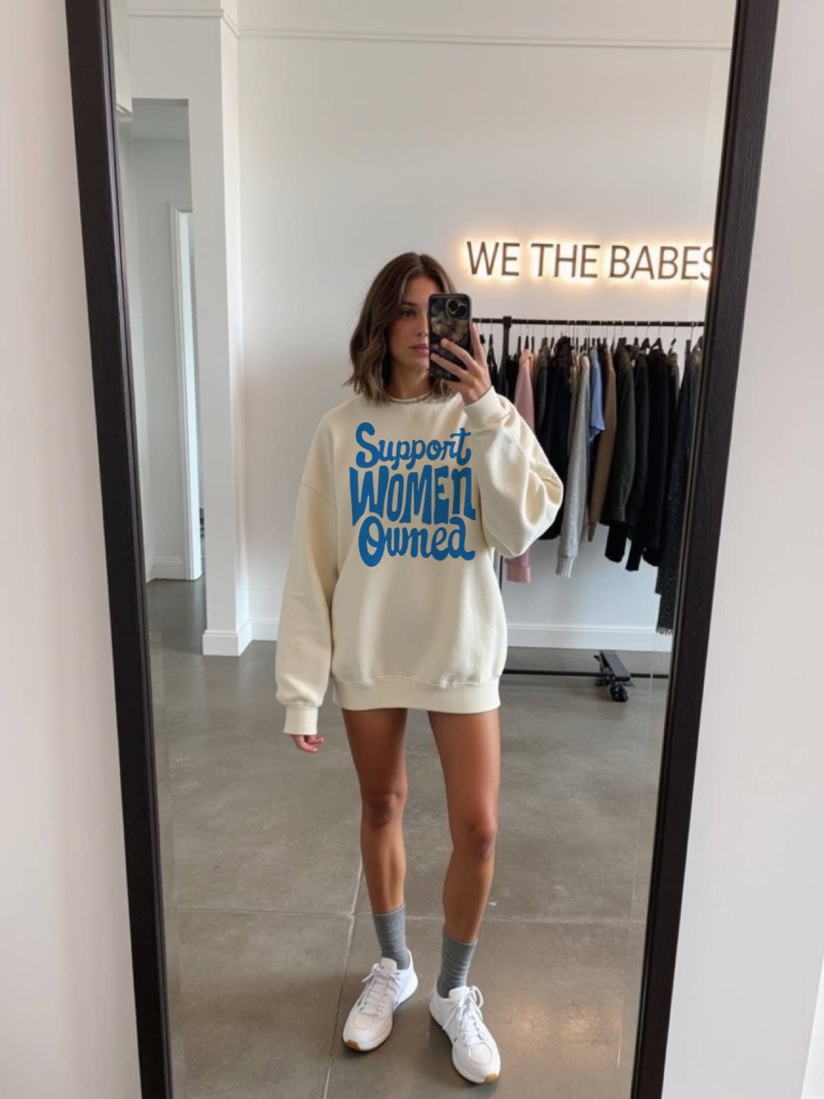 WE THE BABES - Wholesale Graphic Sweatshirt - Women's - Support woman owned Graphic Sweatshirt - Vanilla1