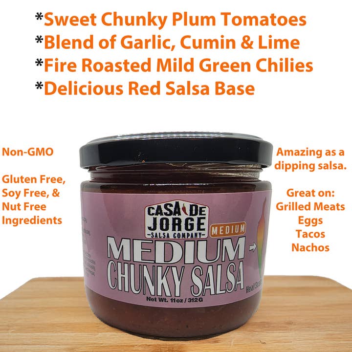 Casa De Jorge Salsa - Wholesale Salsa - Medium Chunky Salsa2