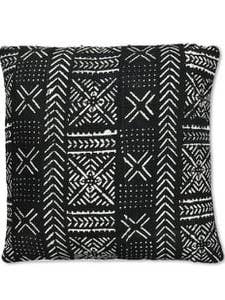 Almohada africana de tela de barro negra - Cojín Md012 para venta al por mayor de Poufs & Pillows