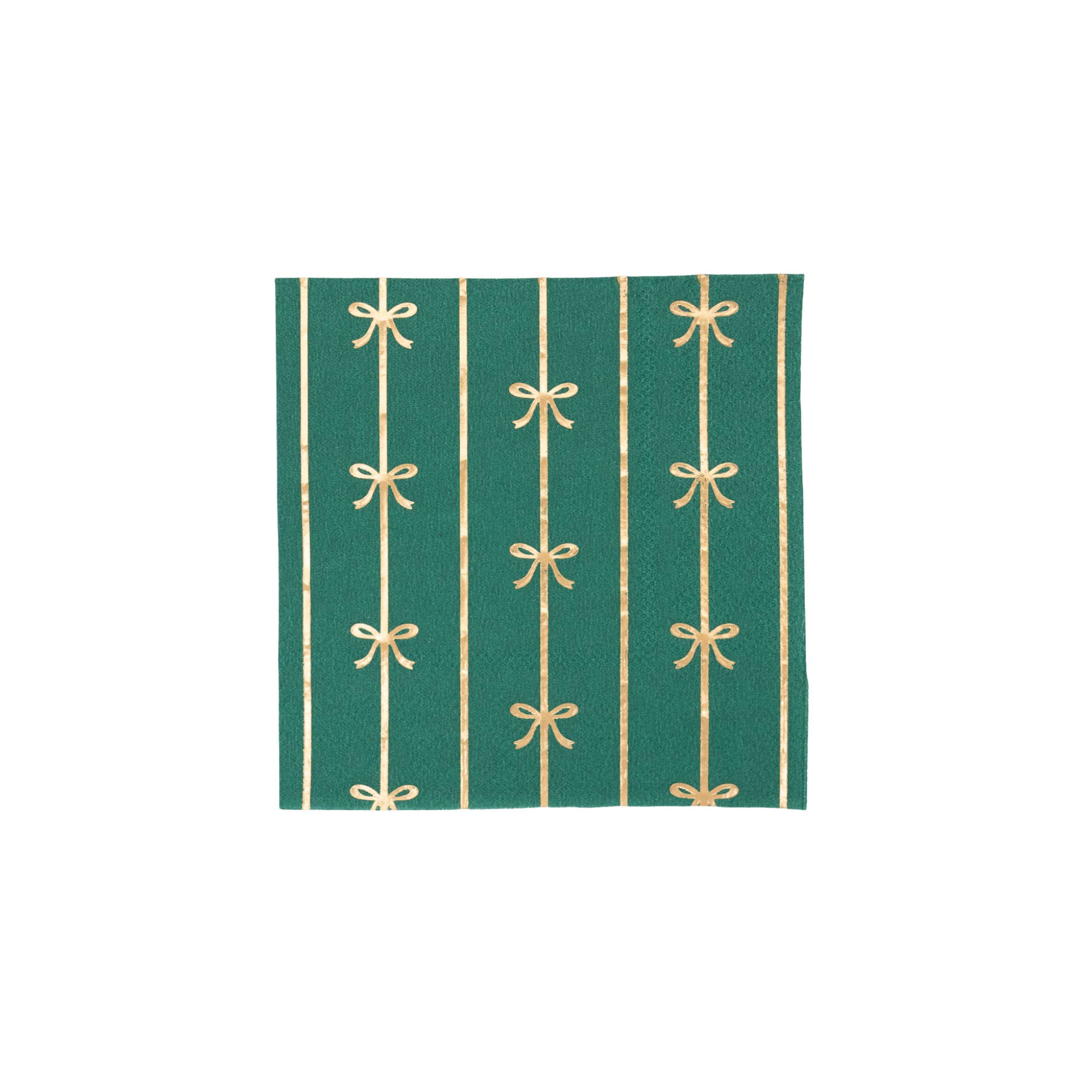 Bonjour Fête - Wholesale Disposable napkin - EMERALD GREEN SIGNATURE BOW SMALL NAPKINS