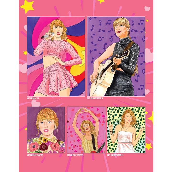 Fox Chapel Publishing - Wholesale Coloring Book - Adult - SUPER FAN-tastic Taylor Swift Coloring & Activity Book