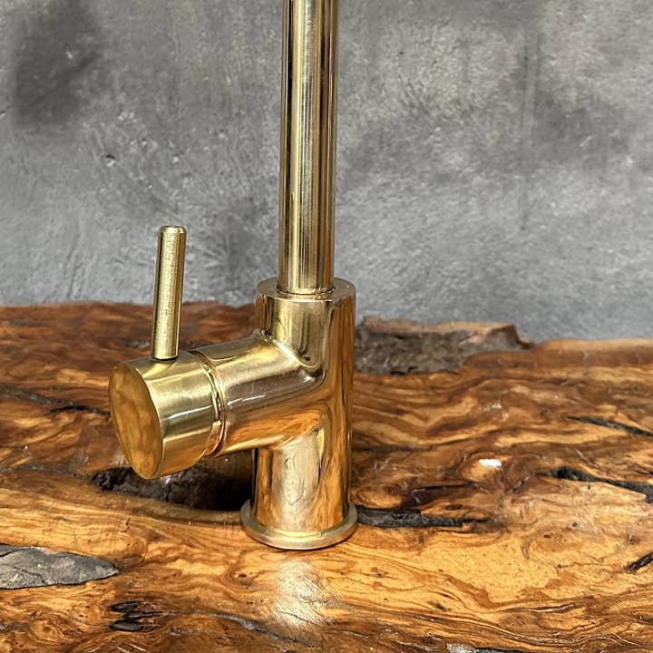 Artihand – Ferramenta/gadget de cozinha por atacado – Torneira para pia de latão sem verniz, misturador de uma alça, para bar molhado3