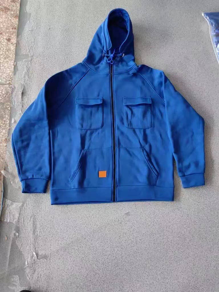 Tourtiwi - Venta al por mayor Sudadera con capucha - Hombre - Chaqueta Sudadera Casual para Hombre con Capucha y Color Sólido13