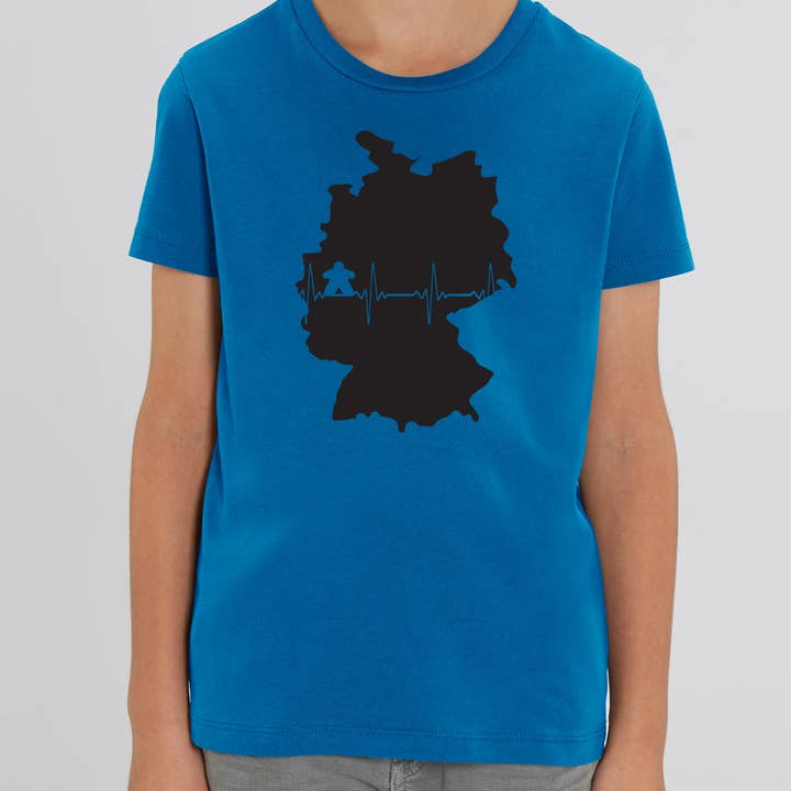 EKG Heartbeat Germany Kinder-T-Shirt für den Großhandel von Meeplings | Handmade in Berlin