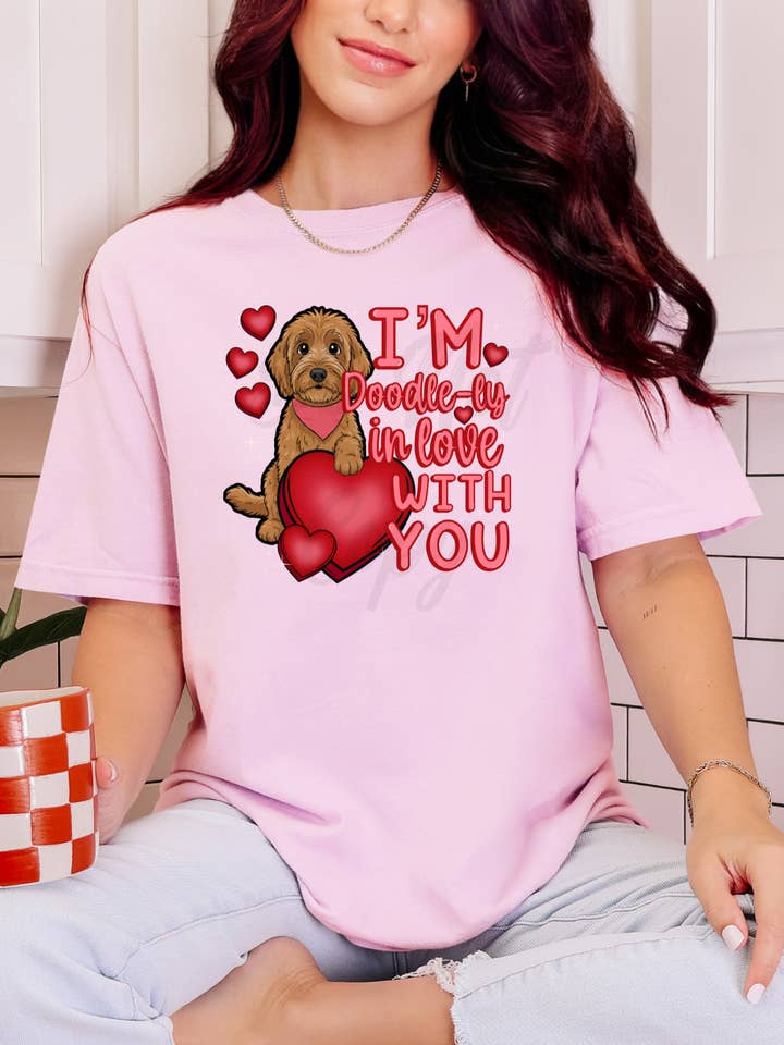 Doodle In Love With You Tee or Sweatshirt for wholesale by Gambi's Tees