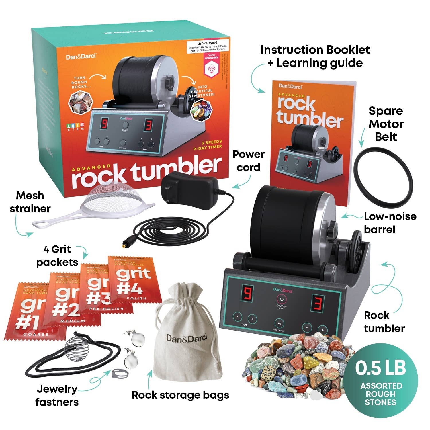 Dan&Darci - Wholesale DIY Craft Kit - Kids - Advanced Rock Tumbler4