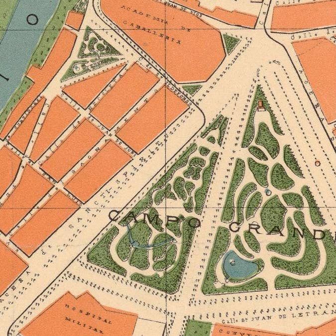 OldCityPrints - Old Maps and Posters - Wholesale Map - Old Map of Valladolid 1906 Spain Espana Mapa de Valladolid | Vintage Map Wall Art Print2