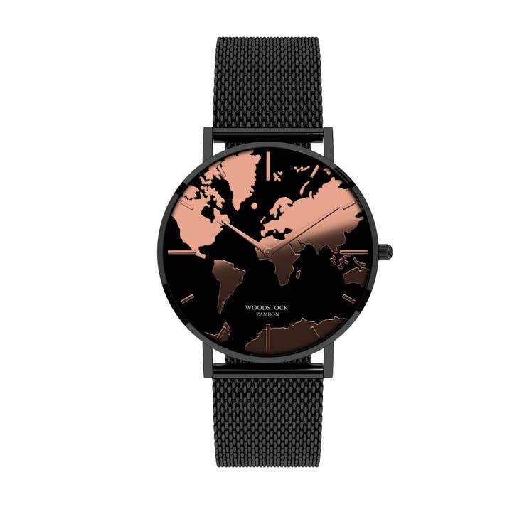 Woodstock Zambon - Venta al por mayor Reloj de pulsera - Unisex - Reloj impermeable Midnight