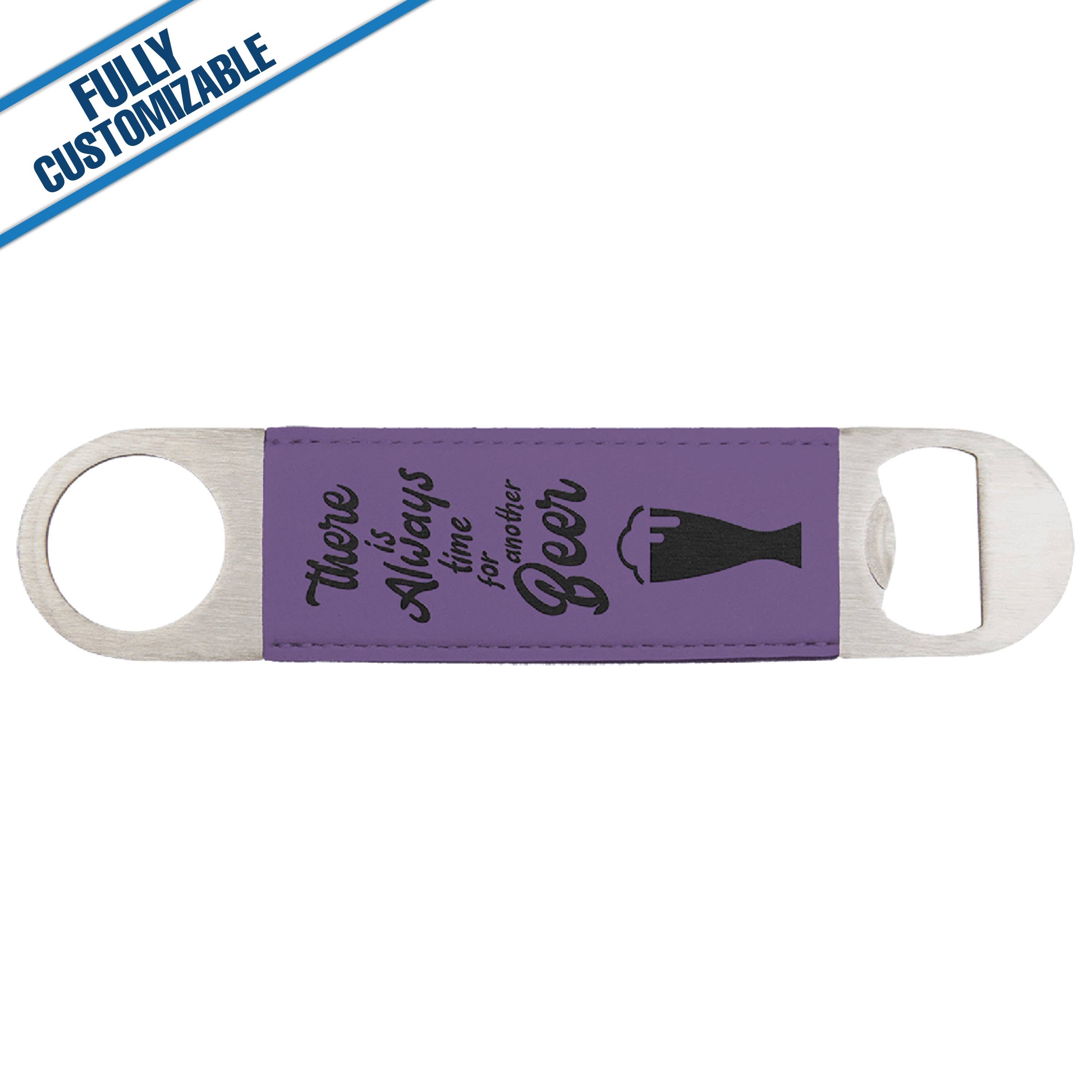 GiftWorksPlus - Wholesale Bottle/Wine Opener - Engraved Leatherette Grip Bottle Opener - Fully Customizable16