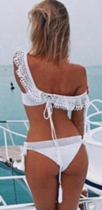 Bohoasis - Wholesale Two Piece Swimsuit - Women's - Off-shoulder Lace Bikini Swimsuit6