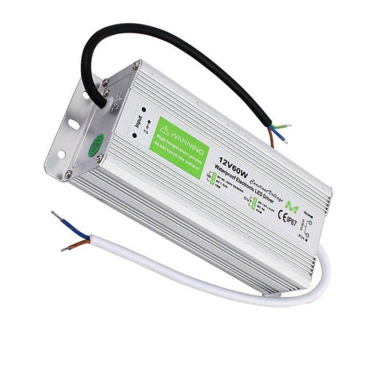 Ledsone – wholesale Liten/handhållen apparat – DC12V IP67 5A 60Wwater bevis drivrutin strömförsörjning transformator0