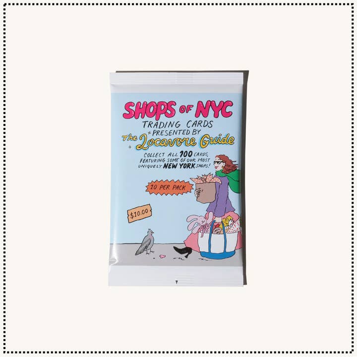 Shops of NYC Trading Card Pack for wholesale by The Locavore Guide