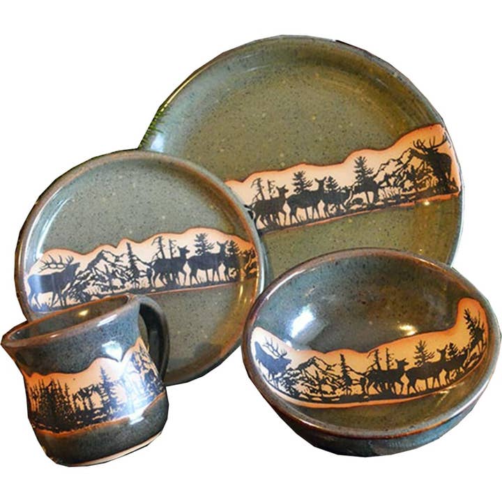 Elkwrap Place Setting (made to order) for wholesale by Always Azul Pottery