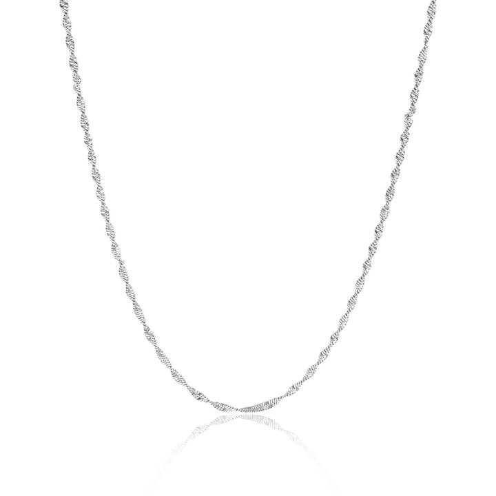WJW - Wholesale Link & Chain Necklace - Stainless Steel Gold Singapore Dainty Chain Necklace