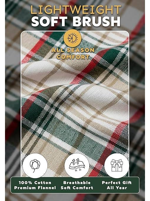 I-Wear Brands - Wholesale Nightshirt - Men's - 2 Pack Men's Cotton Flannel Long Henley Nightshirt26