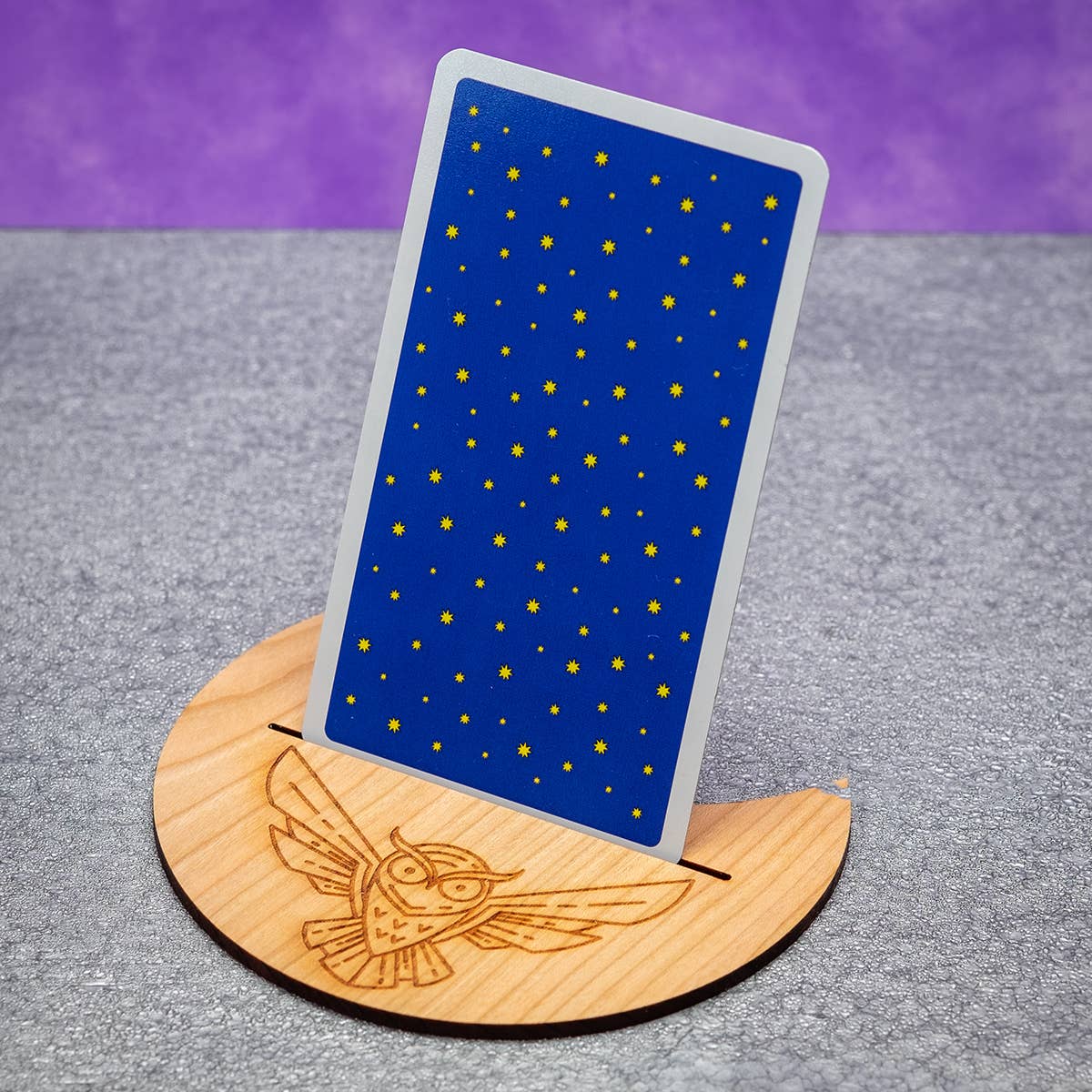 Phoenix Revolution Press – wholesale Card holder – Unisex – Owl Tarot Card Holder Made in USA Oracle Card Display3