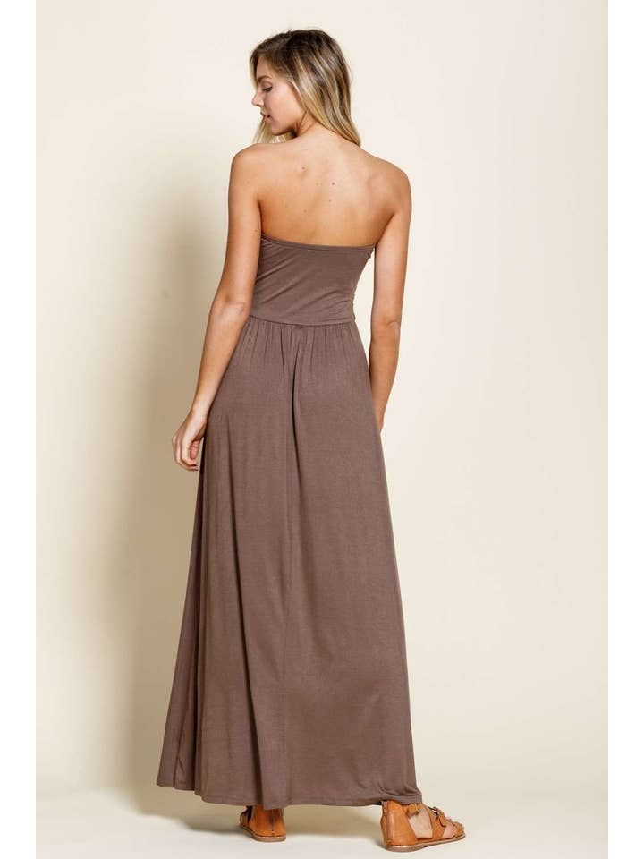 mittoshop – wholesale Dress – Women's – JERSEY TUBE POCKETED MAXI DRESS