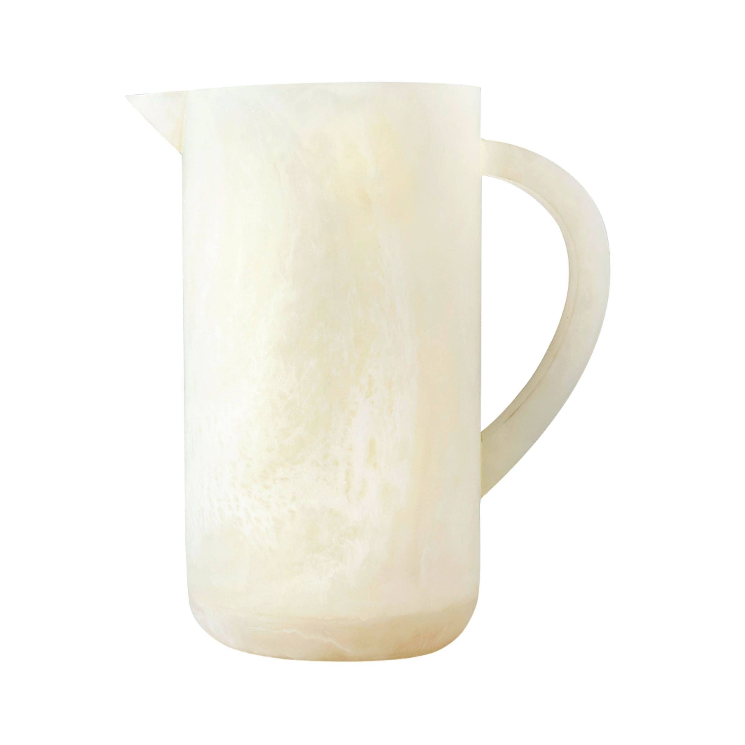Godinger - Wholesale Pitcher - Lucente Resin Matte White Beverage Pitcher