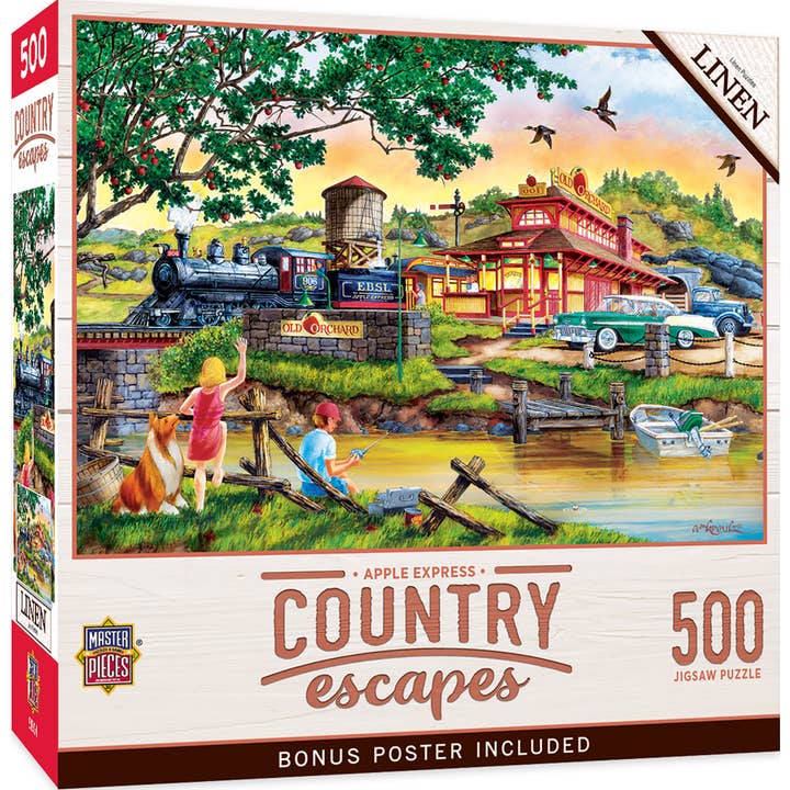 Country Escapes - Apple Express 500 Piece Puzzle for wholesale by Masterpieces Puzzles