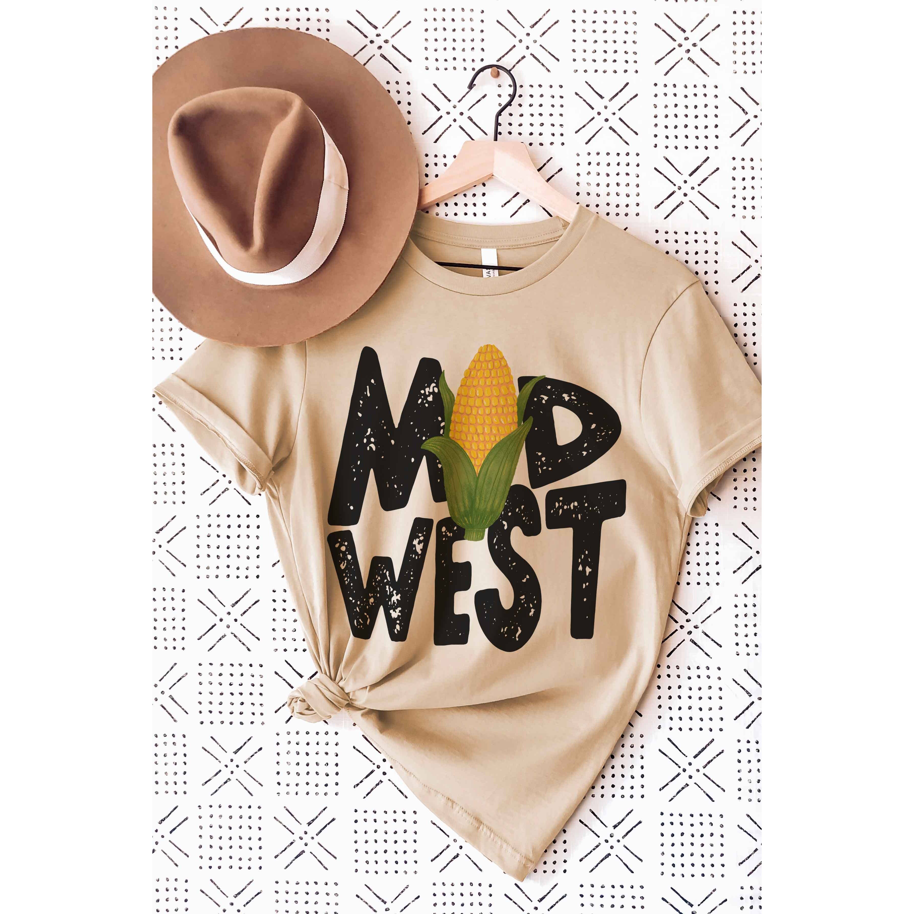 BLUME & CO. - Wholesale Screen Printed T-Shirt - Women's - MIDWEST CORN Graphic Tee1