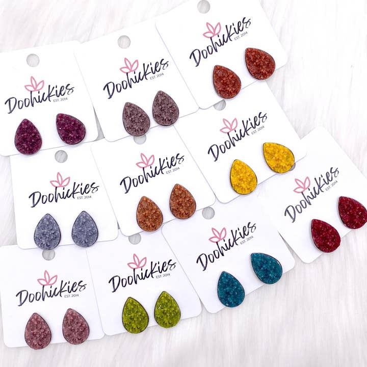 Big as Texas Autumn Teardrops -Øreringe for engroshandel hos Doohickies