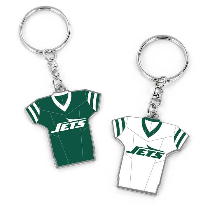 NFL New York Jets Reversible Jersey Keychain for wholesale by Aminco USA