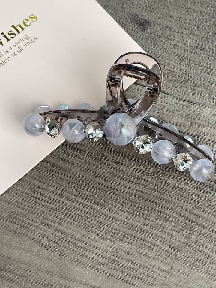 Hermosa pinza de pelo acrílica L5054 para venta al por mayor de Ole