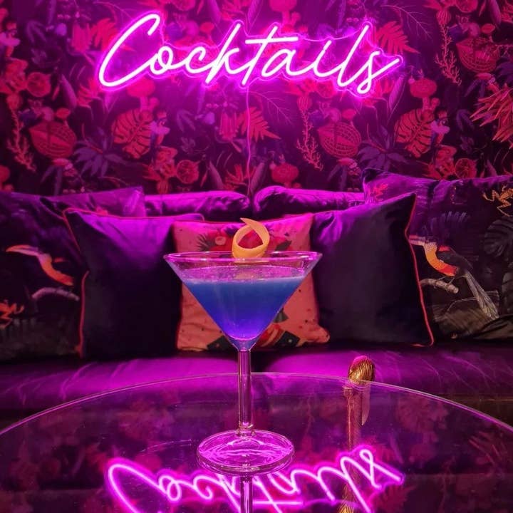 Cocktails Neonskyltar, Neonljus, LED neonskyltar för rum, för wholesale av Aoos Custom