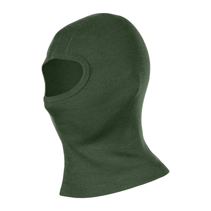 menique – Gorro - Crianças por atacado – Balaclava térmica para crianças em lã merino vermelha cereja2