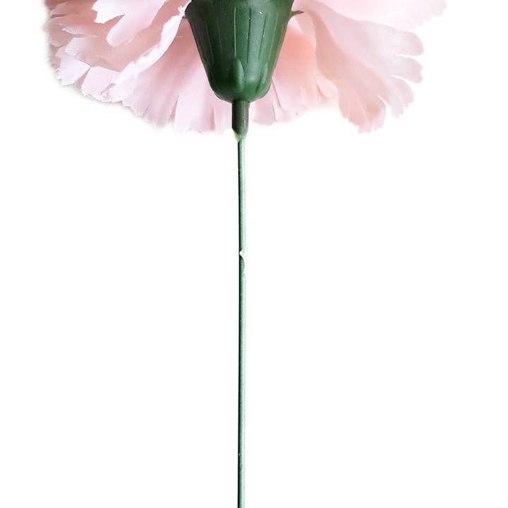 BRANDELIA - Vente Fleurs artificielles - Poil fleur d'oeillet flamenco Ø9cm · Rose pâle
