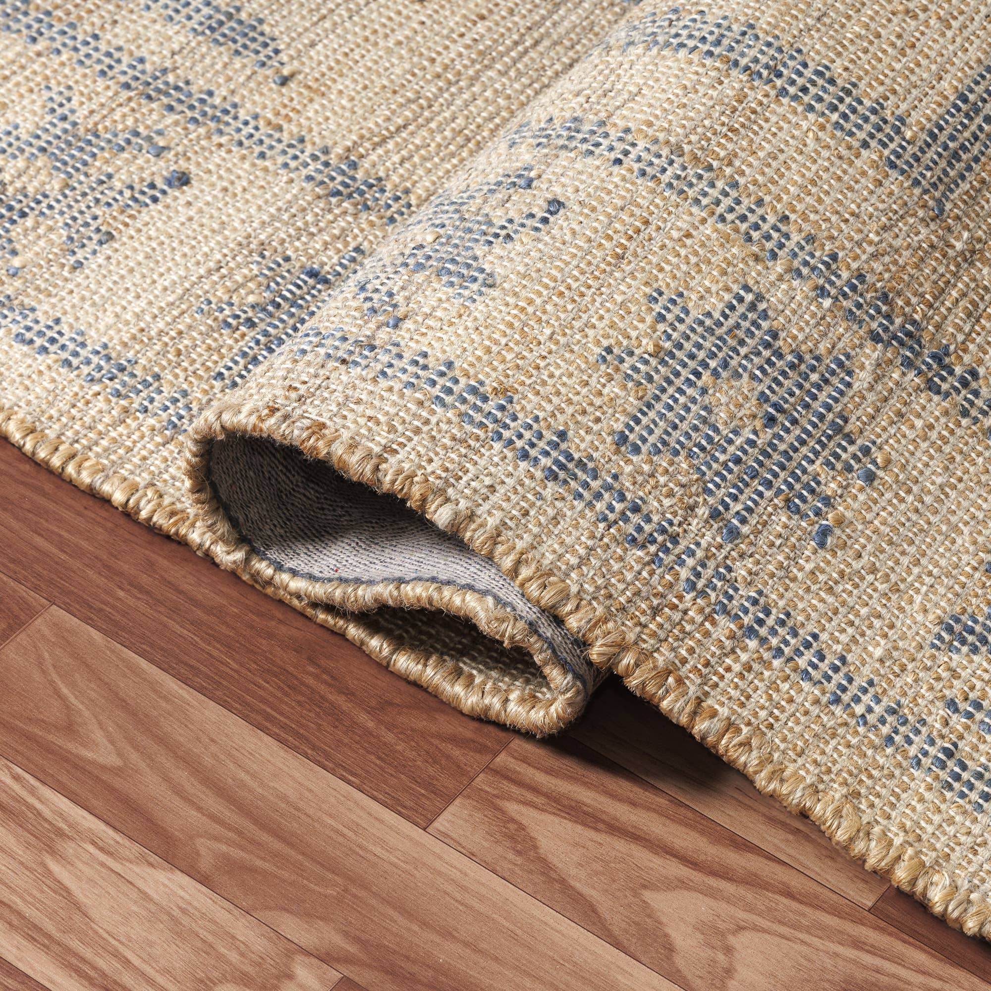 LR Home - Wholesale Area Rug - Classic Medallion Jute Blend Indoor Area Rug7