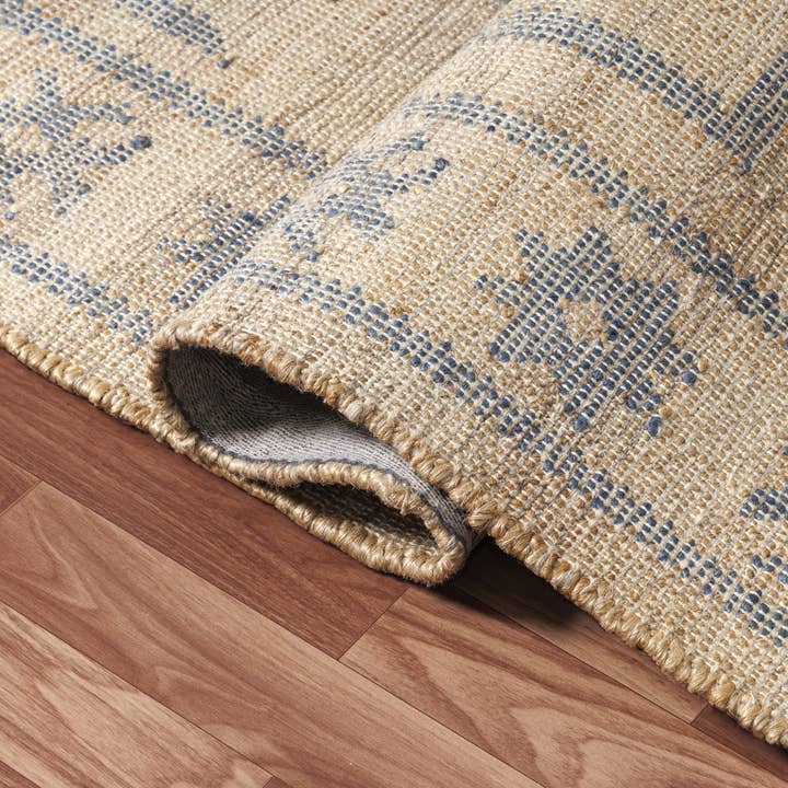 LR Home - Wholesale Area Rug - Classic Medallion Jute Blend Indoor Area Rug7