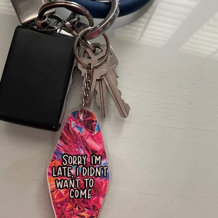 Mallory Taylor Designs - Wholesale Keychain - Women's - Sorry I'm Late Keychain0