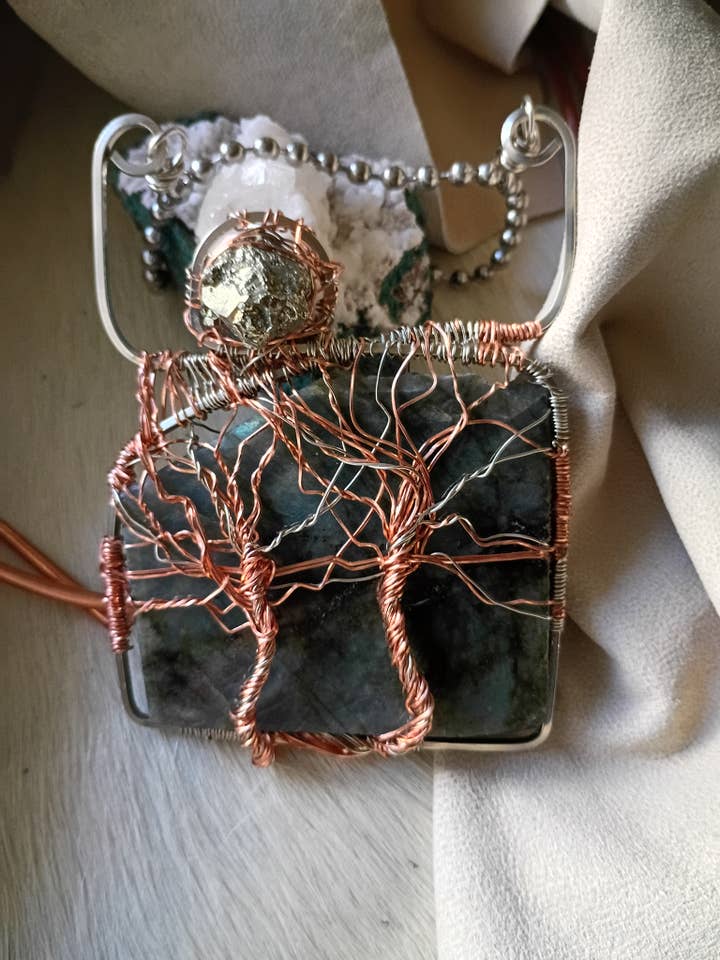 Labradorite Tree of Life Light Keeper Talisman for wholesale by Norahz Boutique