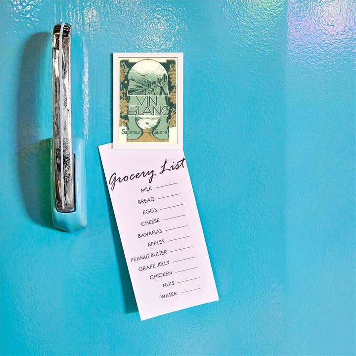 Found Image Press - Wholesale Magnet - Magnet BV-122 Vin Blanc Label1