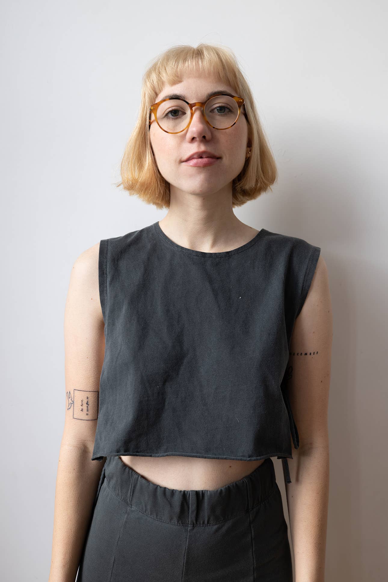 People Of Leisure - Wholesale Tank Top - Women's - The Tie Tank Charcoal5