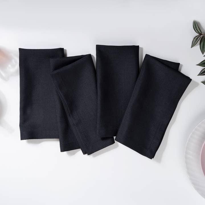 Black Faux Linen Napkins 20 x 20 Inch Set of 4 and other Purchase Wholesale black linen napkins. Free Returns & Net 60 Terms on Faire trending on Faire.