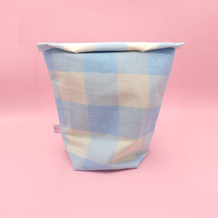 Maxi borsa pranzo cotone - maxi vichy per la vendita all'ingrosso da parte di Machatatelier