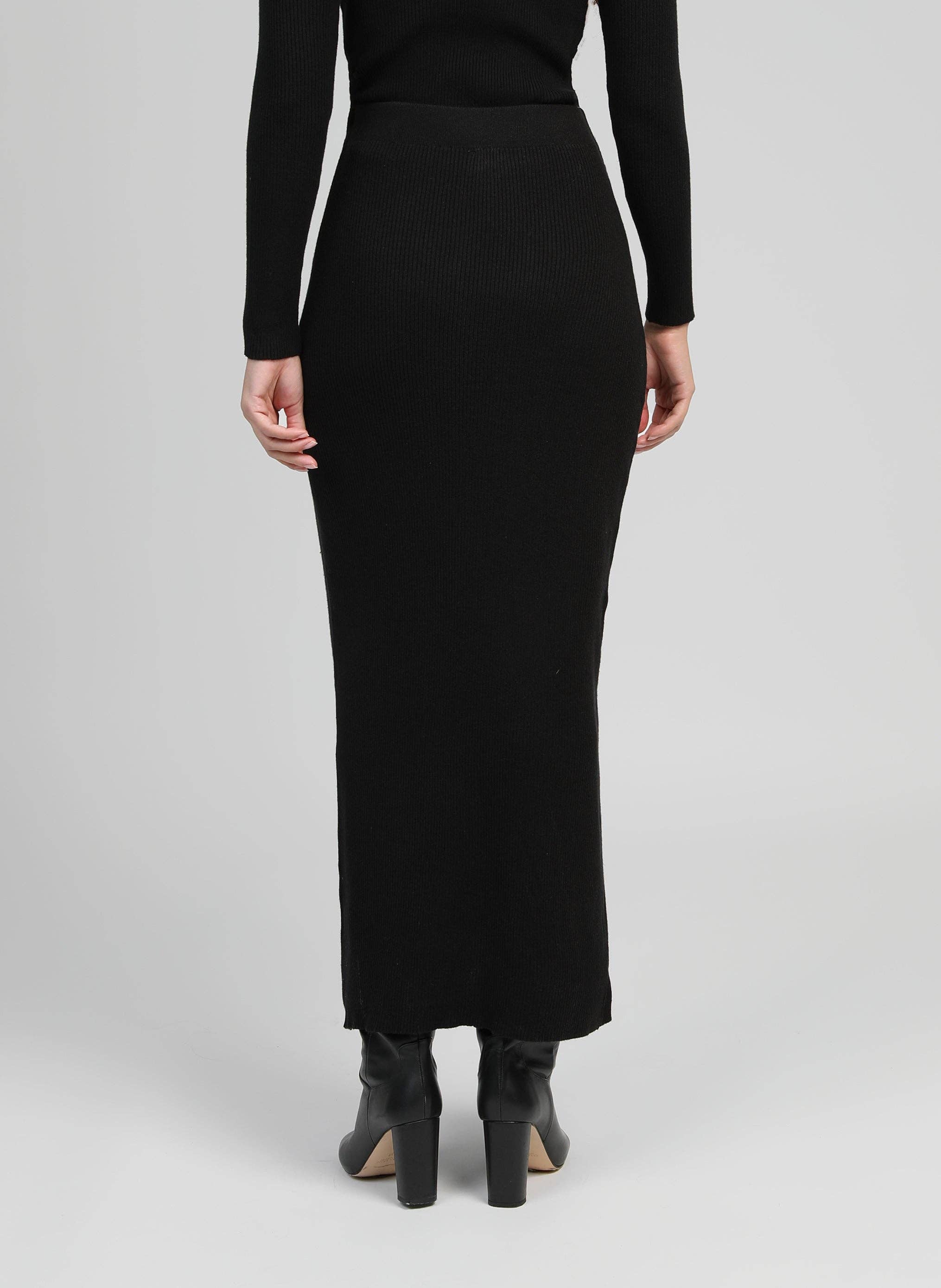 An'ge - Wholesale Skirt - Women's - NINI LONG SKIRT black2