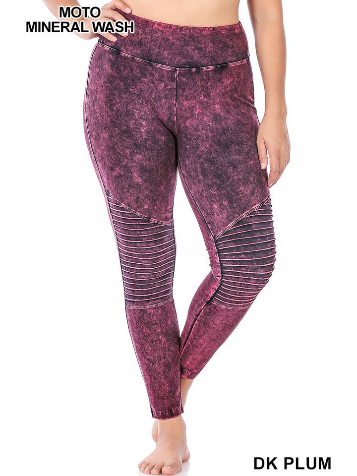 42POPS - Wholesale Athletic/Lounge Leggings - Women's - ",...._ PLUS SIZE Mineral wash Leggings9