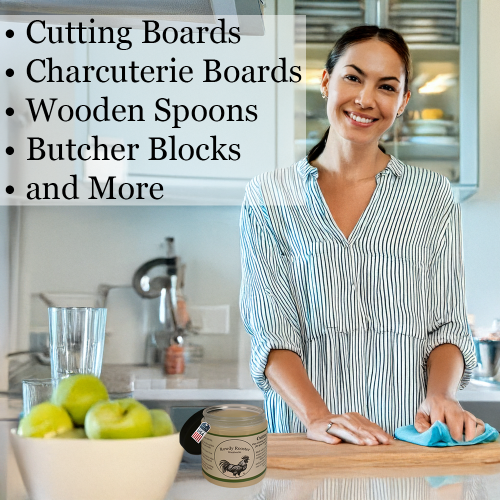 Rowdy Rooster Woodworks - Wholesale Wood Butter - Cutting Board Gel3