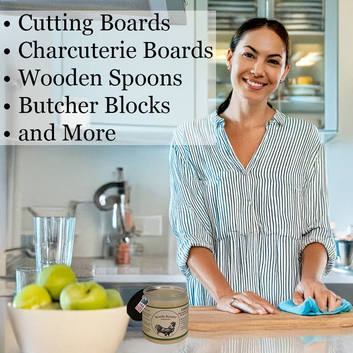 Rowdy Rooster Woodworks - Wholesale Wood Butter - Cutting Board Gel3