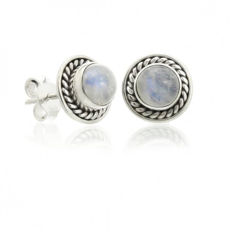 UniArt - Vente Clous d'oreille - Mini Boucles d'oreilles Sunna, Pierres Précieuses et Argent Sterling10